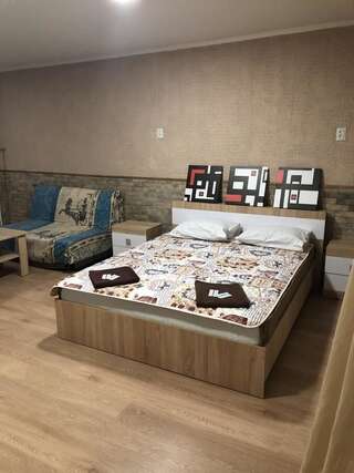 Апартаменты Cool Apartments in the center Харьков Номер-студио с кроватью размера "king-size" и диван-кроватью-4