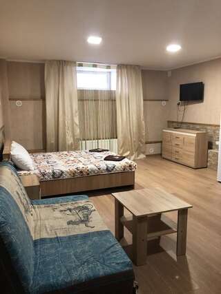 Апартаменты Cool Apartments in the center Харьков Номер-студио с кроватью размера "king-size" и диван-кроватью-5