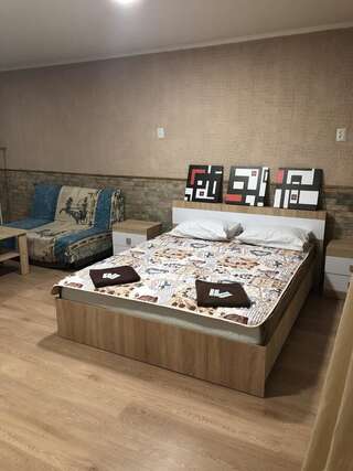 Апартаменты Cool Apartments in the center Харьков Номер-студио с кроватью размера "king-size" и диван-кроватью-6